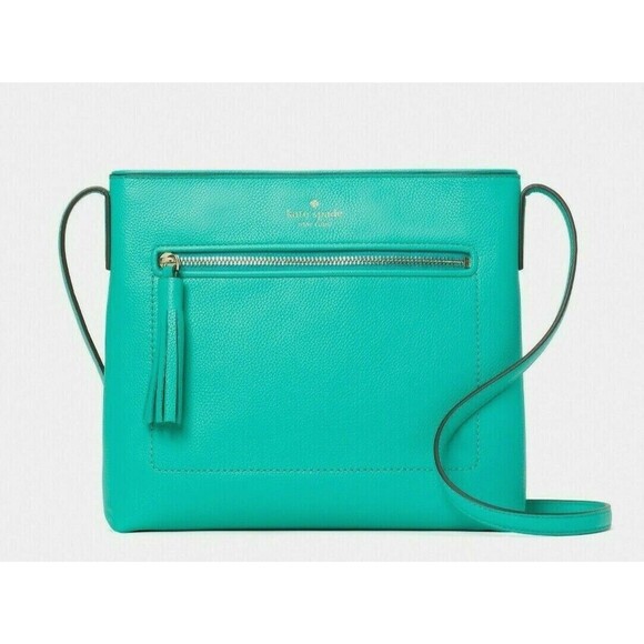 New Kate Spade Chester Street Dessi Crossbody Bag Leather Cilantro - Picture 1 of 3